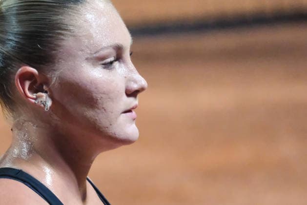 IPA86879142 - Palermo, Italy, July 2026. Country Time Club, Palermo Ladies Open 2026, a women s professional tennis tournament on the WTA, Tennis Damen 125 circuit. Pictured: Anastasia Abbagnato vs. Clara Burel  Copyright: xFedericoxSerra IPAxSportx xx 86879142