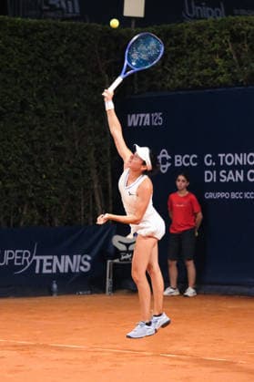 IPA86879104 - Palermo, Italy, July 2026. Country Time Club, Palermo Ladies Open 2026, a women s professional tennis tournament on the WTA, Tennis Damen 125 circuit. Pictured: Miriam Bulgaru vs. Caijsa Hennemann  Copyright: xFedericoxSerra IPAxSportx xx 86879104