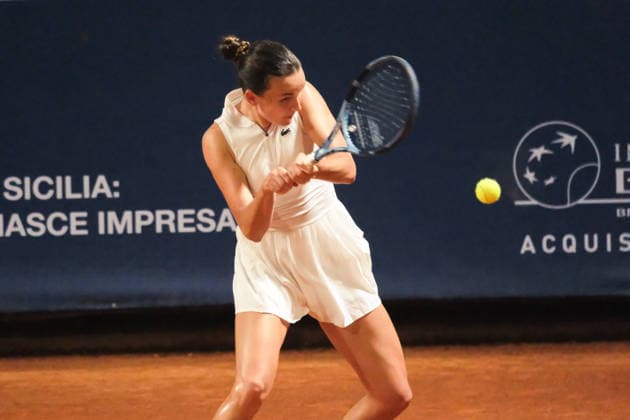 IPA86879109 - Palermo, Italy, July 2026. Country Time Club, Palermo Ladies Open 2026, a women s professional tennis tournament on the WTA, Tennis Damen 125 circuit. Pictured: Anastasia Abbagnato vs. Clara Burel  Copyright: xFedericoxSerra IPAxSportx xx 86879109