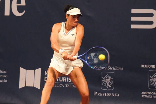 IPA86879167 - Palermo, Italy, July 2026. Country Time Club, Palermo Ladies Open 2026, a women s professional tennis tournament on the WTA, Tennis Damen 125 circuit. Pictured: Miriam Bulgaru vs. Caijsa Hennemann  Copyright: xFedericoxSerra IPAxSportx xx 86879167