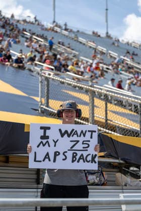 July 20, 2026, Lebanon, Tennessee, USA: Fans watch all the race action during a practice session for the Music City Grand Prix at the Nashville Superspeedway in LEBANON, Tennessee. Lebanon USA - ZUMAa161 20260720_aaa_a161_028 Copyright: xWalterxG.xArcexSr.x