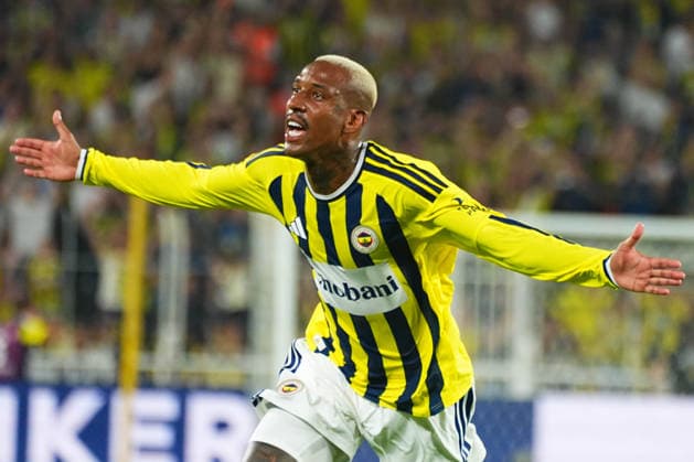 ISTANBUL, TURKEY - JULY 21: Anderson Talisca of Fenerbahce celebrates after scoring the first goal of his team during the UEFA Champions League 2026 27 second qualifying round first leg match between Fenerbahce SK and Gornik Zabrze at Fenerbahce Chobani Stadium on July 21, 2026 in Istanbul, Turkey. Istanbul Chobani Stadium Turkey Copyright: xSeskimPhotox FBahce-GZabrze (78)