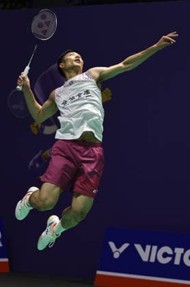 CHANGZHOU, CHINA - JULY 21: Chou Tien-chen of Chinese Taipei competes in the Men s Singles Round of 32 match against Brian Yang of Canada on day 1 of the China Open 2026 at Changzhou Olympic Sports Center Gymnasium on July 21, 2026 in Changzhou, Jiangsu Province of China.  Copyright: xChinaxNewsxServicex 111655679638