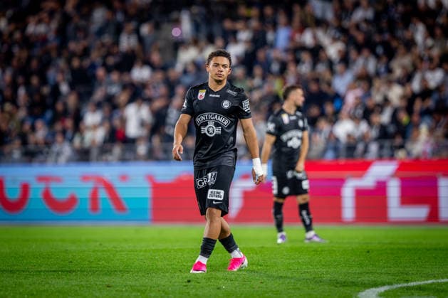 STURM GRAZ - HEARTS Jacob Peter Hodl of Sturm during the first leg of second qualifying round of UEFA Champions League football match between Sturm Graz and Heart of Midlothian FC at the Merkur Arena (Stadion Graz Liebenau). Graz, Austria, July 21, 2026. Photo by Branislav Racko Copyright: xx 080A1845