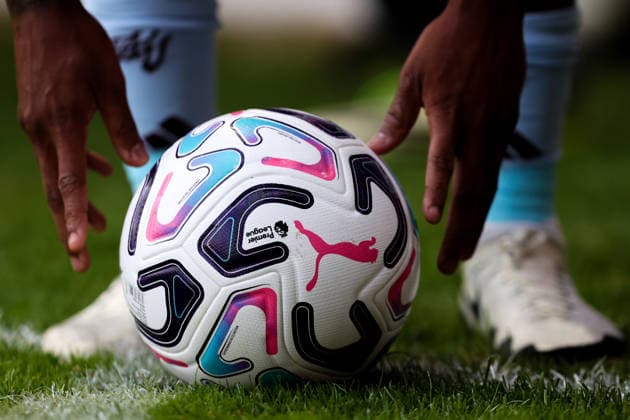 Walsall, England, 21st July 2026. The Premier League match ball during the Walsall vs Aston Villa Pre Season Friendly match at Pallet-Track Bescot Stadium, Walsall. Picture credit should read: Gareth Evans Sportimage EDITORIAL USE ONLY. No use with unauthorised audio, video, data, fixture lists, club league logos or live services. Online in-match use limited to 120 images, no video emulation. No use in betting, games or single club league player publications. SPI_094_GE_WAL_AV SPI-4879-0094