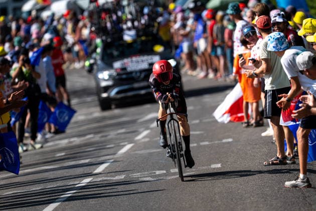 113th Tour De France 2026 - Stage 16 Yannis Voisard of the Tudor Pro Cycling Team competes during the 113th Tour de France 2026, Stage 16, a 26.1km individual time trial stage from Evian-les-Bains to Thonon-les-Bains, on July 21, 2026 in Thonon-les-Bains, France. THONON-LES-BAINS France  Copyright: xFilipxBezdÄ›kx originalFilename:bezdek-notitle260721_npBxx.jpg