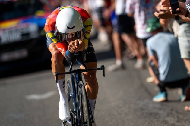 113th Tour De France 2026 - Stage 16 Juan Ayuso of UAE Team Emirates-XRG competes during the 113th Tour de France 2026, Stage 16, a 26.1km individual time trial stage from Evian-les-Bains to Thonon-les-Bains, on July 21, 2026 in Thonon-les-Bains, France. THONON-LES-BAINS France  Copyright: xFilipxBezdÄ›kx originalFilename:bezdek-notitle260721_npXuK.jpg