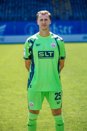 Torwart Philipp Klewin ; FC Hansa Rostock ; 3.Liga, Porträttermin 2026 2027 Rostock Ostseestadion Mecklenburg - Vorpommern Deutschland *** Goalkeeper Philipp Klewin, FC Hansa Rostock (3. Liga), Profile Session 2026–2027, Rostock Ostseestadion, Mecklenburg-Western Pomerania, Germany