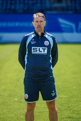 Athletik Trainer Reinhard Schnittker ; FC Hansa Rostock ; 3.Liga, Porträttermin 2026 2027 Rostock Ostseestadion Mecklenburg - Vorpommern Deutschland *** Athletics Coach Reinhard Schnittker, FC Hansa Rostock (3rd Division), Profile Session 2026–2027, Rostock Ostseestadion, Mecklenburg-Western Pomerania, Germany