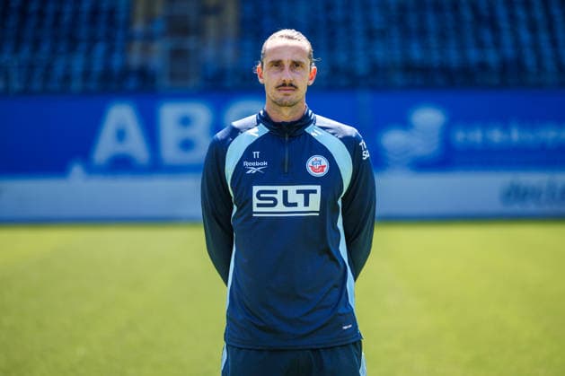 Torwart Trainer Arvid Rinast ; FC Hansa Rostock ; 3.Liga, Porträttermin 2026 2027 Rostock Ostseestadion Mecklenburg - Vorpommern Deutschland *** Goalkeeper Coach Arvid Rinast, FC Hansa Rostock (3. Liga), Profile Session 2026–2027, Rostock Ostseestadion, Mecklenburg-Western Pomerania, Germany