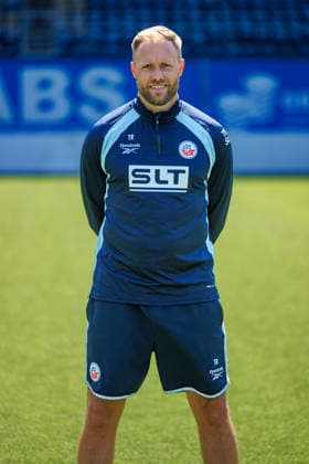Trainer Daniel Brinkmann ; FC Hansa Rostock ; 3.Liga, Porträttermin 2026 2027 Rostock Ostseestadion Mecklenburg - Vorpommern Deutschland *** Coach Daniel Brinkmann, FC Hansa Rostock (3. Liga), Profile Session 2026–2027, Rostock Ostseestadion, Mecklenburg-Western Pomerania, Germany