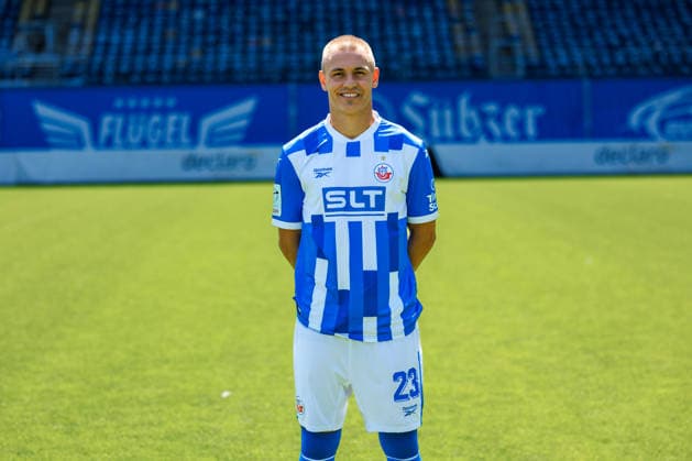Franz Pfanne ; FC Hansa Rostock ; 3.Liga, Porträttermin 2026 2027 Rostock Ostseestadion Mecklenburg - Vorpommern Deutschland *** Franz Pfanne, FC Hansa Rostock, 3. Liga, Profile Session 2026–2027, Rostock Ostseestadion, Mecklenburg-Western Pomerania, Germany