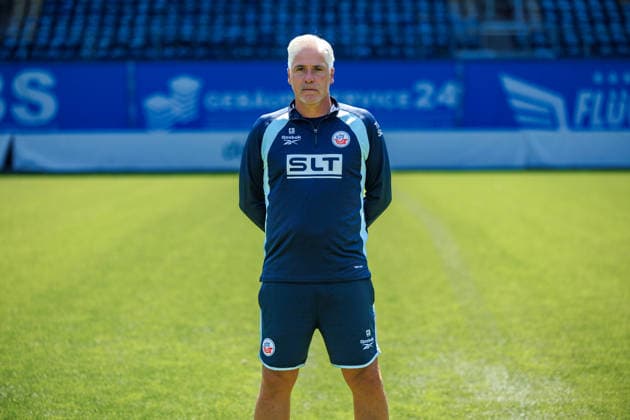 Co-Trainer Dirk Flock ; FC Hansa Rostock ; 3.Liga, Porträttermin 2026 2027 Rostock Ostseestadion Mecklenburg - Vorpommern Deutschland *** Assistant Coach Dirk Flock, FC Hansa Rostock (3. Liga), Profile Session 2026–2027, Rostock Ostseestadion, Mecklenburg-Western Pomerania, Germany