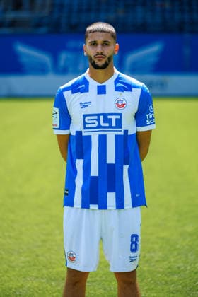 Ouassim Karada ; FC Hansa Rostock ; 3.Liga, Porträttermin 2026 2027 Rostock Ostseestadion Mecklenburg - Vorpommern Deutschland *** Ouassim Karada, FC Hansa Rostock, 3. Liga, Profile Session 2026–2027, Rostock Ostseestadion, Mecklenburg-Western Pomerania, Germany