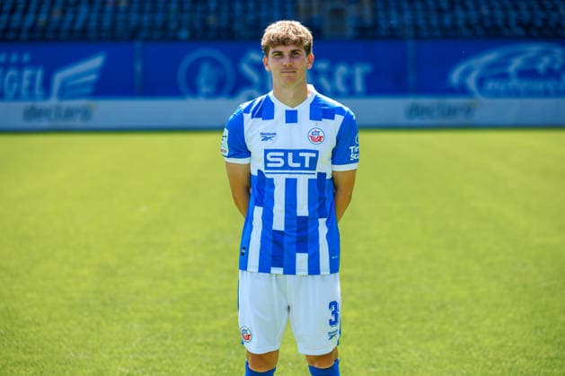 Florian Bohnert ; FC Hansa Rostock ; 3.Liga, Porträttermin 2026 2027 Rostock Ostseestadion Mecklenburg - Vorpommern Deutschland *** Florian Bohnert, FC Hansa Rostock, 3. Liga, Profile Session 2026–2027, Rostock Ostseestadion, Mecklenburg-Western Pomerania, Germany