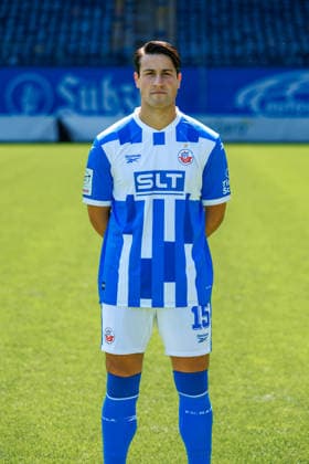 Ahmet Gürleyen ; FC Hansa Rostock ; 3.Liga, Porträttermin 2026 2027 Rostock Ostseestadion Mecklenburg - Vorpommern Deutschland *** Ahmet Gürleyen, FC Hansa Rostock, 3. Liga, Profile Session 2026–2027, Rostock Ostseestadion, Mecklenburg-Western Pomerania, Germany
