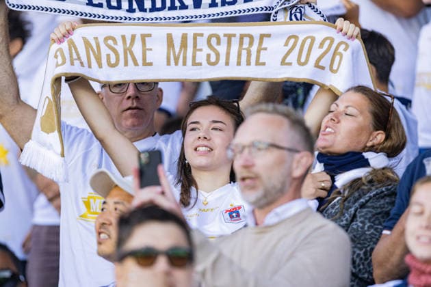 Aarhus GF v Lech Poznan, UEFA Champions League qualification, Randers, Denmark Randers, Denmark. 21st, July 2026. Football fans of Aarhus GF seen on the stands at the UEFA Champions League qualification match between Aarhus GF F and Lech Poznan at Randers Stadion in Randers. Denmark, Randers  Copyright: xGonzalesxPhoto RasmusxJensenx