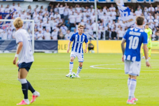 Aarhus GF v Lech Poznan, UEFA Champions League qualification, Randers, Denmark Randers, Denmark. 21st, July 2026. Wojciech Monka (27) of Lech Poznan seen during the UEFA Champions League qualification match between Aarhus GF F and Lech Poznan at Randers Stadion in Randers. Denmark, Randers  Copyright: xGonzalesxPhoto RasmusxJensenx