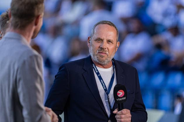 Aarhus GF v Lech Poznan, UEFA Champions League qualification, Randers, Denmark Randers, Denmark. 21st, July 2026. Director of football Carsten V. Jensen of Aarhus GF seen at the UEFA Champions League qualification match between Aarhus GF F and Lech Poznan at Randers Stadion in Randers. Denmark, Randers  Copyright: xGonzalesxPhoto RasmusxJensenx