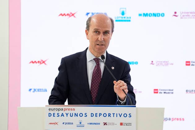 July 22, 2026, Madrid, Madrid, Spain: Jaime Olmedo Ramos during the Desayunos Deportivos Europa Press - Madring holded at Camilo Jose Cela University on July 22, 2026 in Madrid, Spain. Madrid Spain - ZUMAa181 20260722_zaa_a181_003 Copyright: xOscarxJ.xBarrosox