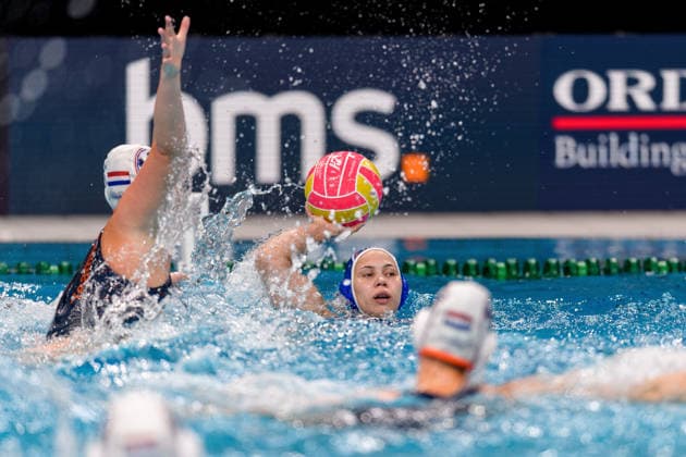 Water polo, Wasserball WORLD CUP NETHERLANDS RUSSIA, Maria Makarova of Russia throws the ball during the Water Polo World Cup Womens Quarter Final match between the Netherlands and Russia at Sydney Olympic Park Aquatic Centre in Sydney, Wednesday, July 22, 2026. ( NO ARCHIVING, EDITORIAL USE ONLY SYDNEY NEW SOUTH WALES AUSTRALIA  Copyright: xSTEVExMARKHAMx 20260722147927797003