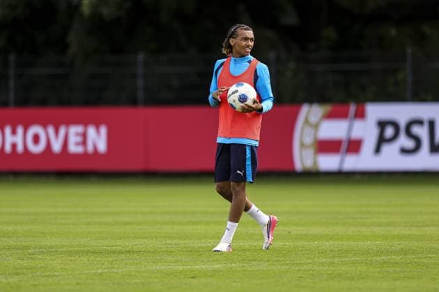 MARIENFELD , 22-07-2026 , trainingsfield Hotel-Residence Klosterpforte , season 2026 2027 , Dutch pre-season football , training PSV , picture shows PSV Player Gino Verhulst PSV training camp 22-07-2026  x205149424x Copyright: