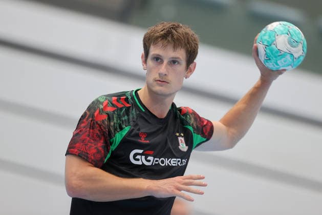 22.07.2026, xtgx, Handball, Opel HBL, SC Magdeburg Auftakttraining v.l. Oskar Vind Rasmussen (Magdeburg) Magdeburg *** July 22, 2026, xtgx, Handball, Opel HBL, SC Magdeburg First Training Session by Oskar Vind Rasmussen Magdeburg Magdeburg