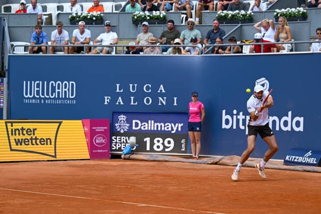 TENNIS - ATP, Tennis Herren Generali Open 2026 KITZBUEHEL,AUSTRIA,22.JUL.26 - TENNIS - ATP World Tour, Generali Open. Image shows Valentin Vacherot (MON).  GEPAxpictures xDanielxSchoenherr