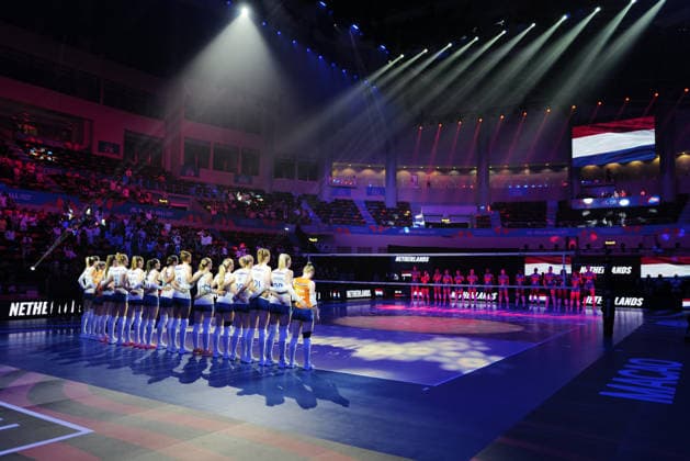 RECORD DATE NOT STATED Women s Volleyball Nations League (VNL) 2026 Finals - Italy VS Netherlands A match of Italy and Netherlands at Women s Volleyball Nations League (VNL) 2026 Finals on July 22, 2026 in Macau. (Photo by Ellan Mad Nexpher Images) Macau