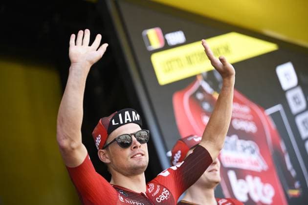 French Baptiste Veistroffer of Lotto Intermarche pictured before the start of stage 17 of the 2026 Tour de France cycling race, a stage of 175km from Chambery to Voiron, on Wednesday 22 July 2026. The 113th edition of the Tour de France starts on Saturday 4 July in Barcelona, Spain, and will finish in Paris, France on the 26th of July. JASPERxJACOBS  x181736494x