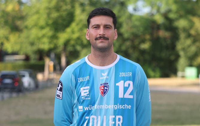 BAU Stuttgart , Martin Tomovski ; SG BBM Bietigheim ; 1.BL Herren, Porträttermin 2026 2027, *** BAU Stuttgart, Martin Tomovski, SG BBM Bietigheim, Men s First Division, Photo Shoot 2026–2027,