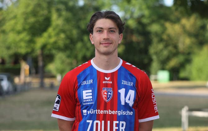 BAU Stuttgart , Fynn Nicolaus ; SG BBM Bietigheim ; 1.BL Herren, Porträttermin 2026 2027, *** BAU Stuttgart, Fynn Nicolaus, SG BBM Bietigheim 1, Men s First Division, Photo Shoot 2026–2027,
