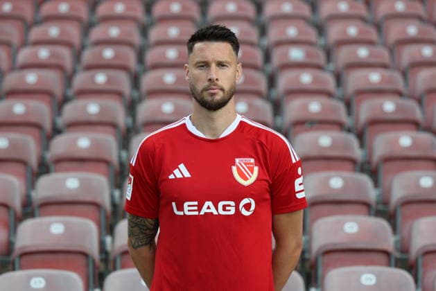 Ryan Malone; FC Energie Cottbus; 2.Liga, Porträttermin 2026 2027 Fussball 2. Liga 2026 2027 Offizieller Portraitermin FC Energie Cottbus *** Ryan Malone, FC Energie Cottbus, 2. Bundesliga, Official Photo Shoot 2026–2027, Soccer, 2. Bundesliga 2026–2027, Official Photo Shoot for FC Energie Cottbus