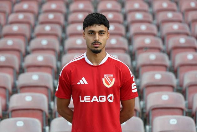 Yusuf Wardak; FC Energie Cottbus; 2.Liga, Porträttermin 2026 2027 Fussball 2. Liga 2026 2027 Offizieller Portraitermin FC Energie Cottbus *** Yusuf Wardak, FC Energie Cottbus, 2. Bundesliga, Official Photo Session 2026–2027, Soccer, 2. Bundesliga 2026–2027, Official Photo Session for FC Energie Cottbus