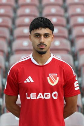 Yusuf Wardak; FC Energie Cottbus; 2.Liga, Porträttermin 2026 2027 Fussball 2. Liga 2026 2027 Offizieller Portraitermin FC Energie Cottbus *** Yusuf Wardak, FC Energie Cottbus, 2. Bundesliga, Official Photo Session 2026–2027, Soccer, 2. Bundesliga 2026–2027, Official Photo Session for FC Energie Cottbus