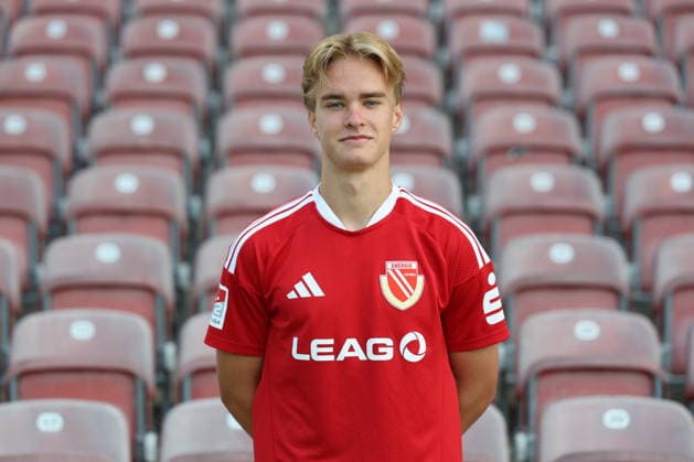 Lukas Michelbrink; FC Energie Cottbus; 2.Liga, Porträttermin 2026 2027 Fussball 2. Liga 2026 2027 Offizieller Portraitermin FC Energie Cottbus *** Lukas Michelbrink, FC Energie Cottbus, 2. Bundesliga, Official Photo Shoot 2026–2027, Soccer, 2. Bundesliga 2026–2027, Official Photo Shoot for FC Energie Cottbus