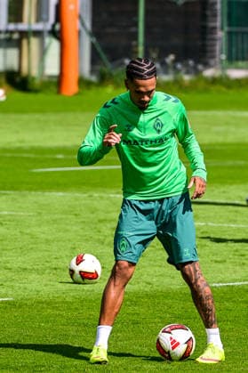 22.07.2026, AUT, Fußball, Herren, 1. Bundesliga, Trainingslager, Saison 2026 2027, Zell am Ziller, SV Werder Bremen Justin Njinmah (Werder Bremen, 11) Zell am Ziller Parkstadion Tirol Österreich *** July 22, 2026, Austria, Soccer, Men s, 1. Bundesliga, Training Camp, 2026–2027 Season, Zell am Ziller, SV Werder Bremen, Justin Njinmah, Werder Bremen, 11, Zell am Ziller Parkstadion, Tyrol, Austria Copyright: xNordphotox xHafnerx