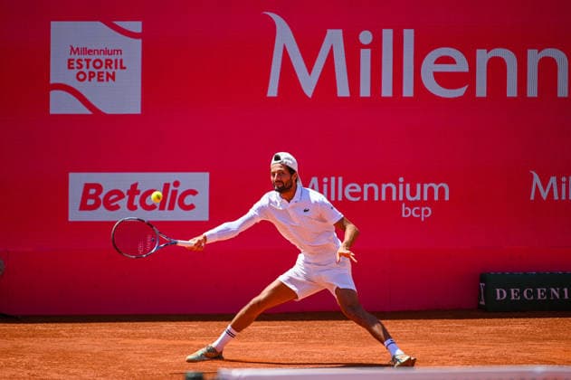 July 22, 2026, Lisbon, Lisbon, Portugal: TITOUAN DROGUET in action during the Round of 16 at the Millennium Estoril Open ATP, Tennis Herren tennis tournament at Clube de Tenis do Estoril. Lisbon Portugal - ZUMAr238 20260722_zip_r238_014 Copyright: xRicardoxRochax
