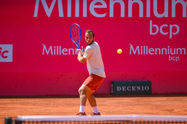 July 22, 2026, Lisbon, Lisbon, Portugal: HUGO GASTON in action during the Round of 16 at the Millennium Estoril Open ATP, Tennis Herren tennis tournament at Clube de Tenis do Estoril. Lisbon Portugal - ZUMAr238 20260722_zip_r238_016 Copyright: xRicardoxRochax
