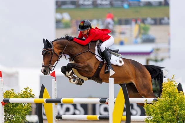 HAGEN a.T.W. - FEI Jumping European Championship, EM, Europameisterschaft Children, Juniors and Young Rider 2026, HAGEN a.T.W. - FEI Jumping European Championship Children, Juniors and Young Rider 2026 KUEHNER Jolie Marie (GER), Bastille CH-EU-J-S - JUNIORS 1ST COMPETITION Teams & Individuals Hagen a.T.W., Reitanlage Haunhorst 22. July 2026 - *** HAGEN a T W FEI Jumping European Championship for Children, Juniors, and Young Riders 2026, HAGEN a T W FEI Jumping European Championship for Children, Juniors, and Young Riders 2026 KUEHNER Jolie Marie GER, Bastille CH EU J S JUNIORS 1ST COMPETITION Teams Individuals Hagen a T W, Haunhorst Equestrian Center, July 22, 2026