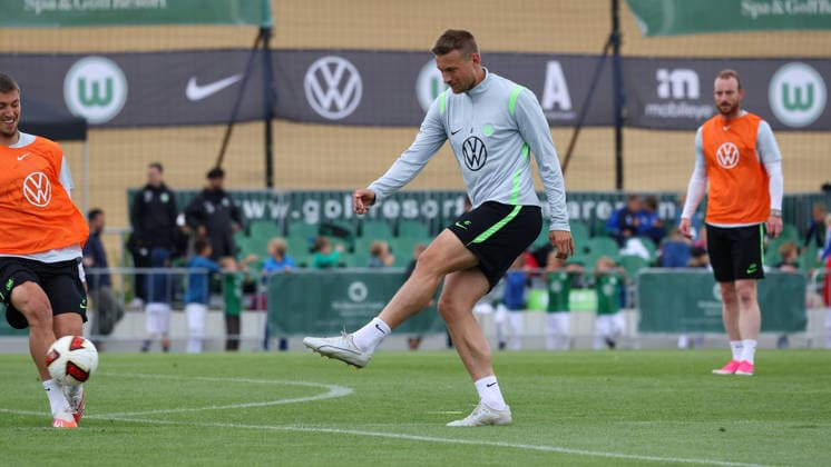 VfL Trainingslager, Weimarer Land Blankenhain, 22.07.2026, Fußball, Herren, Saison 2026 2027, 2. BL, VfL Wolfsburg, Sommer-Trainingslager: Tag 4., Hauke Wahl (VfL Wolfsburg) Weimarer Land, Thüringen Deutschland *** VfL Training Camp, Weimarer Land Blankenhain, July 22, 2026, Soccer, Men s, 2026–2027 Season, 2nd Bundesliga, VfL Wolfsburg, Summer Training Camp Day 4, Hauke Wahl, VfL Wolfsburg, Weimarer Land, Thuringia, Germany