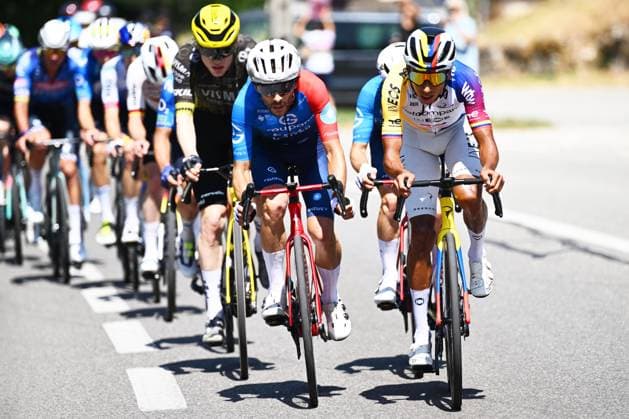 French Guillaume Martin of Groupama-FDJ United and Colombian Egan Bernal of Netcompany-INEOS pictured in action during stage 17 of the 2026 Tour de France cycling race, a stage of 175km from Chambery to Voiron, on Wednesday 22 July 2026. The 113th edition of the Tour de France starts on Saturday 4 July in Barcelona, Spain, and will finish in Paris, France on the 26th of July. POOLxGREGORYxVANxGANSEN  x181749700x