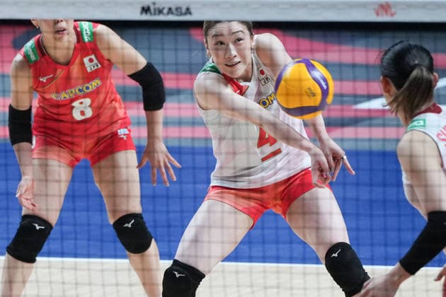 RECORD DATE NOT STATED Women s Volleyball Nations League (VNL) 2026 Finals - Brazil VS Japan Mayu Ishikawa (No.4) from team Japan during a match of Brazil and Japan at Women s Volleyball Nations League (VNL) 2026 Finals on July 22, 2026 in Macau. (Photo by Ellan Mad Nexpher Images) Macau