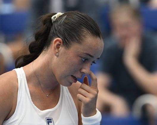 Tereza Valentova of Czech Republic playes against Maya Joint of Australia during their match within the women s WTA, Tennis Damen 250 Livesport Prague Open 2026 tennis tournament in Prague, Czech Republic, on July 22, 2026. (CTKxPhoto MichalxKrumphanzl) CTKPhotoP2026072205164  CTKPhotoP2026072205164