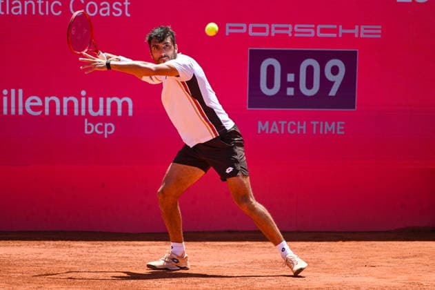July 22, 2026, Lisbon, Lisbon, Portugal: ROMAN ANDRES BURRUCHAGA in action during the Round of 16 at the Millennium Estoril Open ATP, Tennis Herren tennis tournament at Clube de Tenis do Estoril. Lisbon Portugal - ZUMAr238 20260722_zip_r238_020 Copyright: xRicardoxRochax