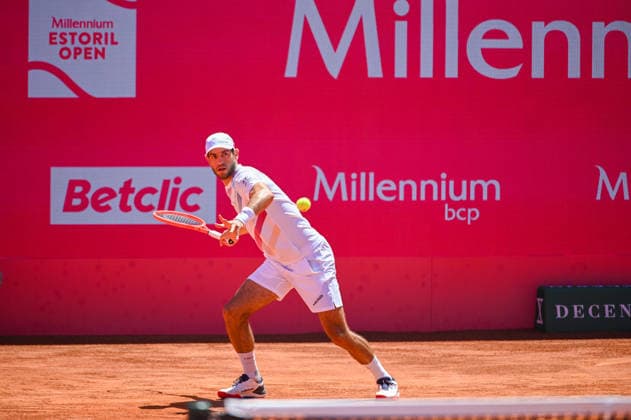July 22, 2026, Lisbon, Lisbon, Portugal: NUNO BORGES in action during the Round of 16 at the Millennium Estoril Open ATP, Tennis Herren tennis tournament at Clube de Tenis do Estoril. Lisbon Portugal - ZUMAr238 20260722_zip_r238_023 Copyright: xRicardoxRochax