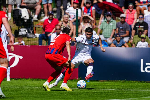 Marnon Busch (1. FC Heidenheim, 02), Santiago Castro (FC Bologna, 09) ITA, FC Bologna vs. 1. FC Nürnberg, Fussball, Testspiel, Saison 2026 2027, 22.07.2026 ITA, FC Bologna vs. 1. FC Nürnberg, Fussball, Testspiel, Saison 2026 2027, 22.07.2026 Mühlbach *** Marnon Busch 1 FC Heidenheim, 02, Santiago Castro FC Bologna, 09 ITA, FC Bologna vs. 1 FC Nürnberg, Soccer, Friendly, 2026–2027 Season, July 22, 2026 ITA, FC Bologna vs. 1 FC Nürnberg, Soccer, Friendly, 2026–2027 Season, July 22, 2026 Mühlbach Copyright: xEibner-Pressefoto MarcelxvonxFehrnx EP_MFN