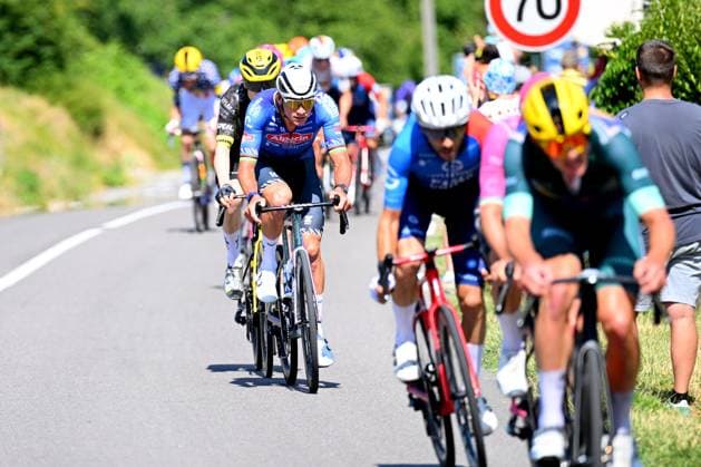 Dutch Mathieu van der Poel of Alpecin-Premier Tech pictured in action during stage 17 of the 2026 Tour de France cycling race, a stage of 175km from Chambery to Voiron, on Wednesday 22 July 2026. The 113th edition of the Tour de France starts on Saturday 4 July in Barcelona, Spain, and will finish in Paris, France on the 26th of July. POOLxGREGORYxVANxGANSEN  x181763592x