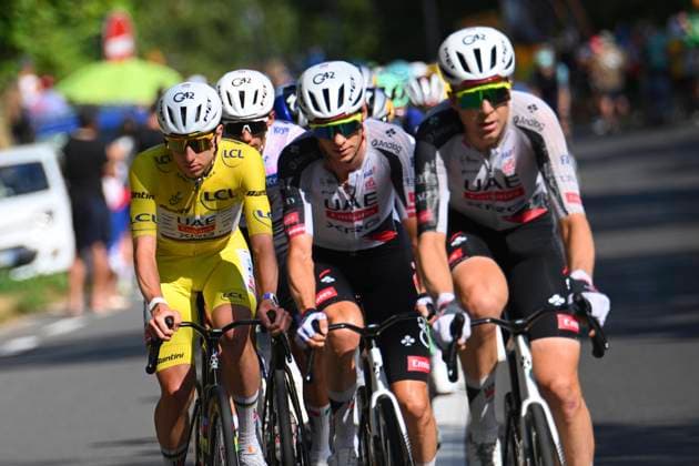 Tour de France 2026 Stage 17 VOIRON, FRANCE - JULY 22 : Pogacar Tadej (SLO) of UAE Team Emirates - XRG during stage 17 of the 113rd edition of Tour de France an UCI World Tour 2.UWT cycling road race stage for Men Elite of 175 km with start in Chambery and finish in Voiron on July 22, 2026 in Voiron, France, 22 07 2026 ( Motordriver Kurt Vandenborre - Voiron France  Copyright: xGvgx