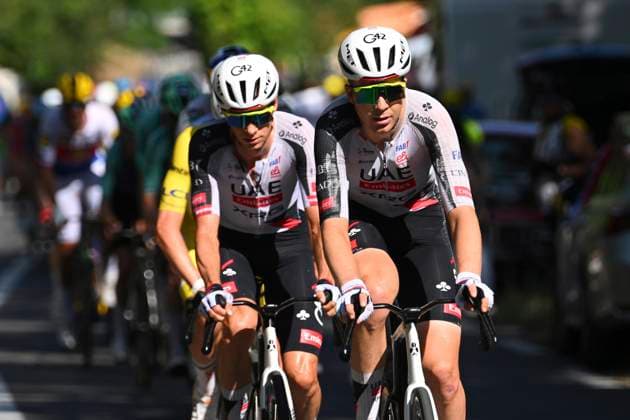 Tour de France 2026 Stage 17 VOIRON, FRANCE - JULY 22 : Vermeersch Florian (BEL) of UAE Team Emirates - XRG during stage 17 of the 113rd edition of Tour de France an UCI World Tour 2.UWT cycling road race stage for Men Elite of 175 km with start in Chambery and finish in Voiron on July 22, 2026 in Voiron, France, 22 07 2026 ( Motordriver Kurt Vandenborre - Voiron France  Copyright: xGvgx
